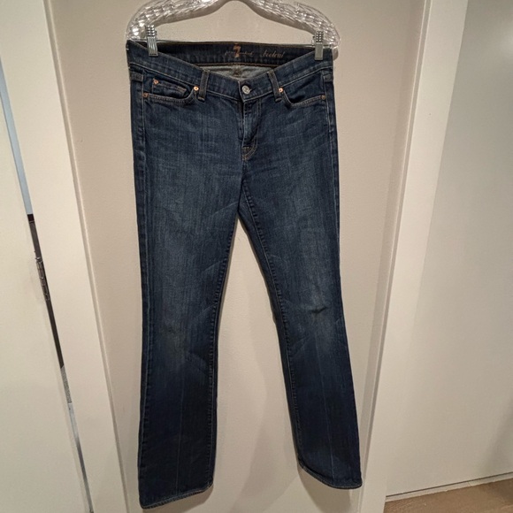 7 For All Mankind Women's Dark Blue Boot Cut Jeans - Classic! 29 - Picture 1 of 9